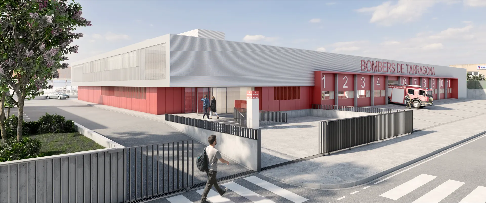 1r premi en el concurs del projecte de reforma i ampliació del parc de bombers de Tarragona – Miquel Mas Arquitectes